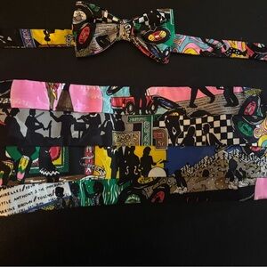 Nicole Miller 90’s Bow Tie and Cummerbund Set
